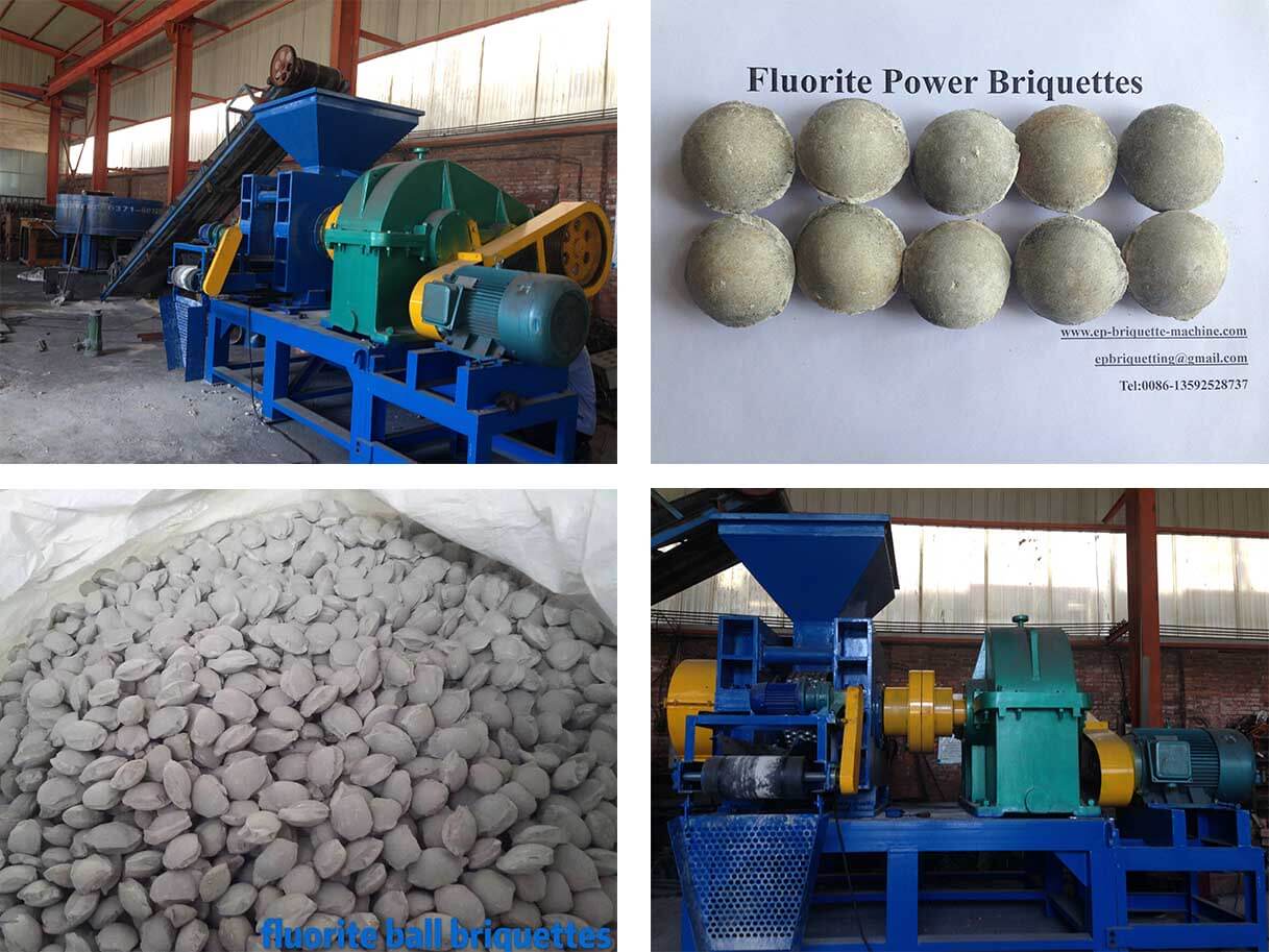 fluorit powder briquettes machine