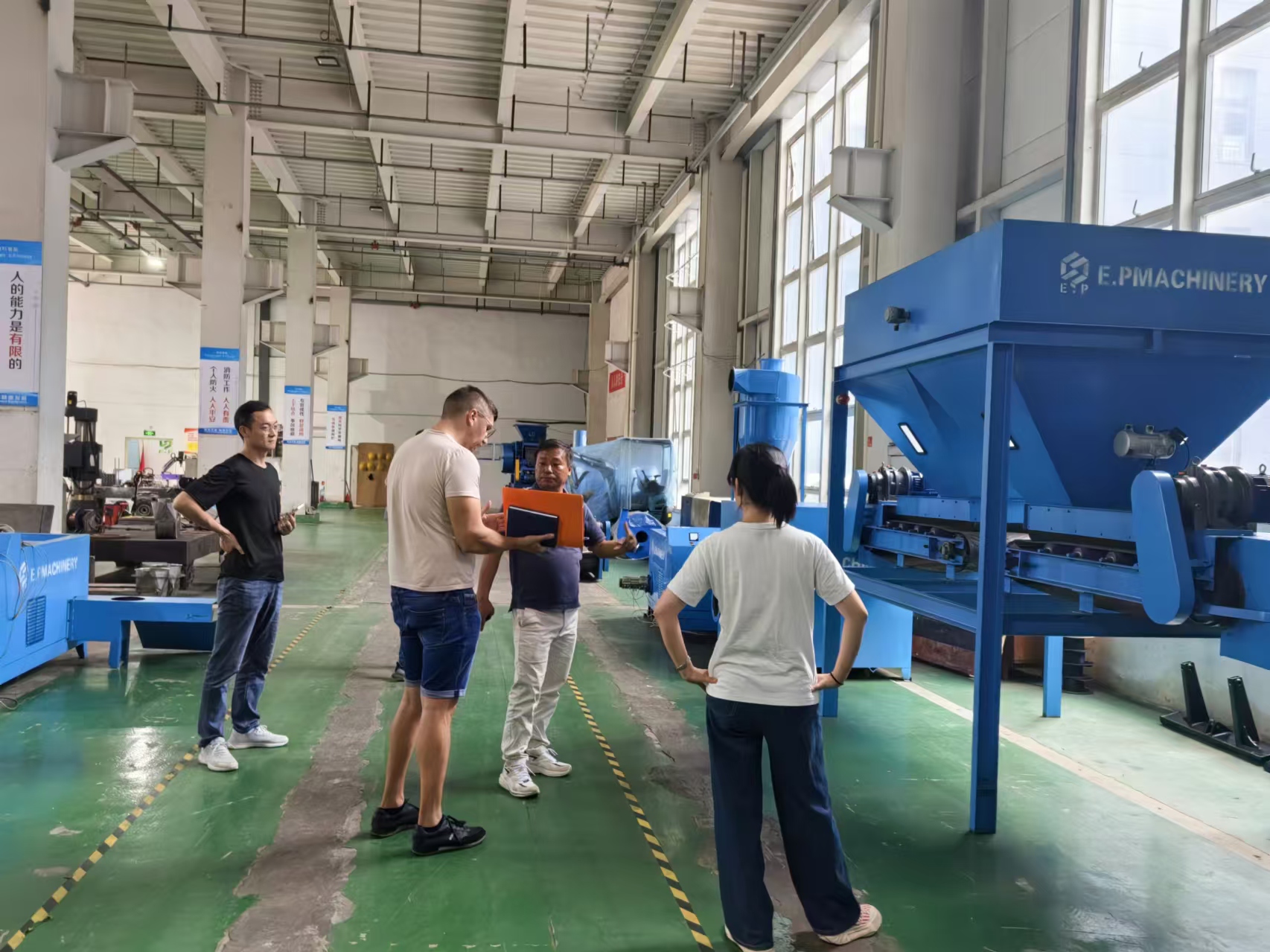 the customer visited our production lines